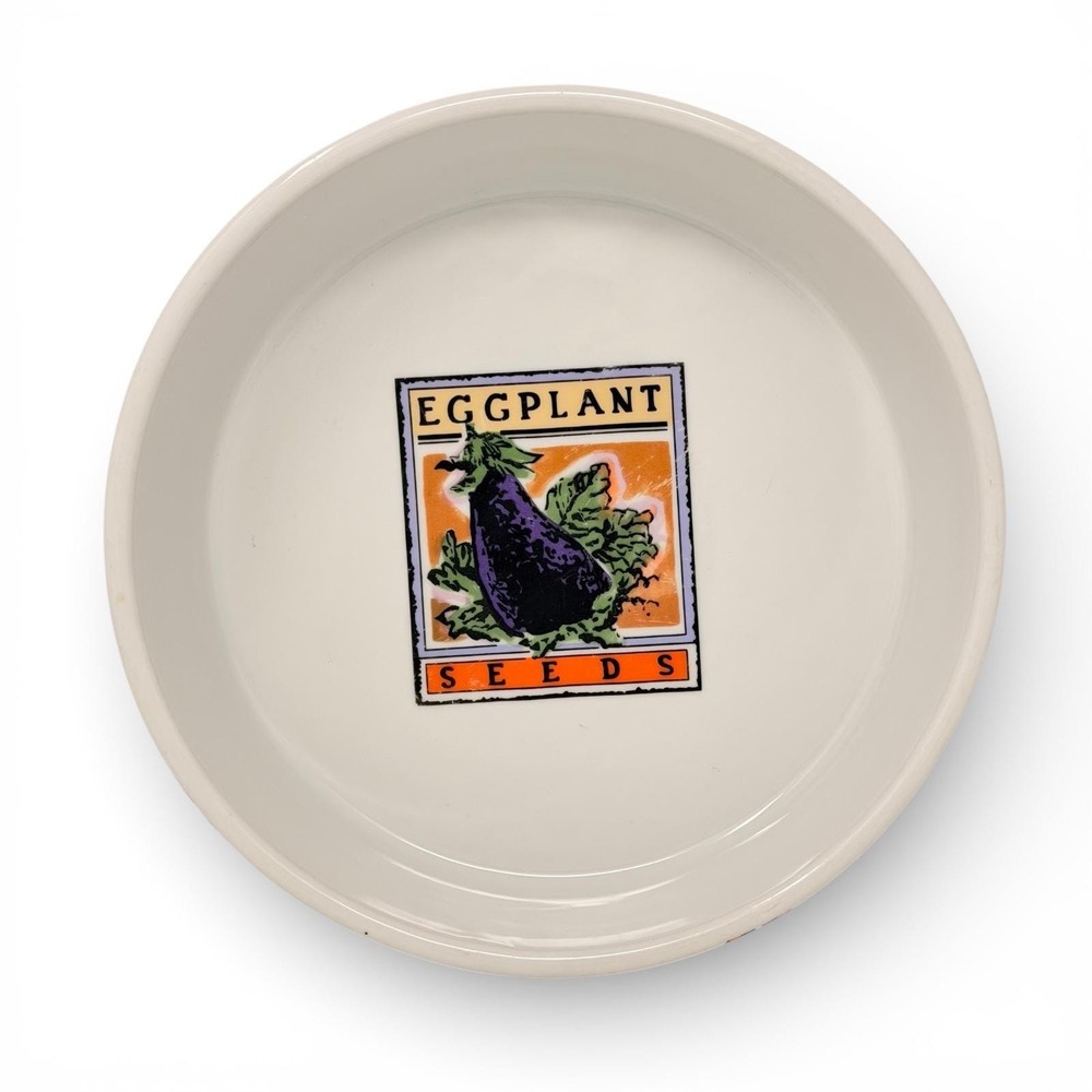 BIA Cordon Bleu Quiche Dish Unisex 9.5in‎ White Eggplant Seed Packet